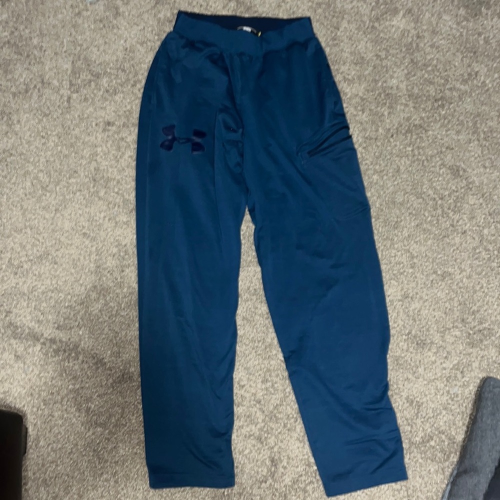 Under armour blue combine pants loose leg